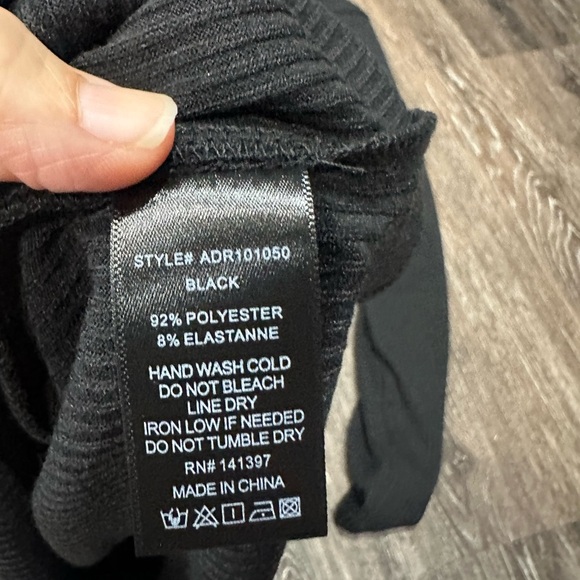 NWT ASTR The Label Womens Bustier Dress Shrug Set Black Ribbed Size XS - Picture 8 of 9